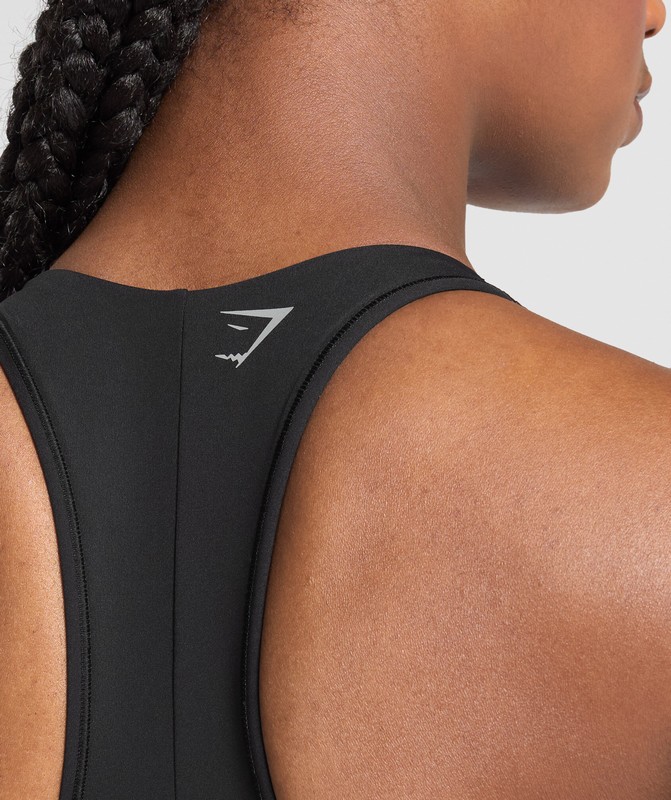 Gymshark Running Sports Bra Sport BH Dames Zwart | ZRAV09378