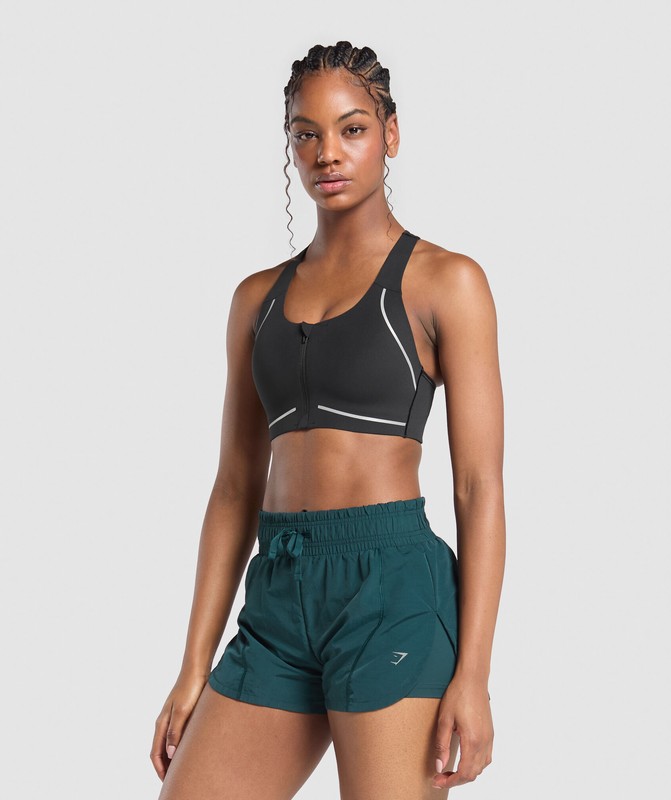 Gymshark Running Sports Bra Sport BH Dames Zwart | ZRAV09378
