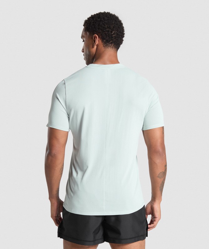 Gymshark Running T Shirt T-Shirt Heren Blauw | TZUS48352