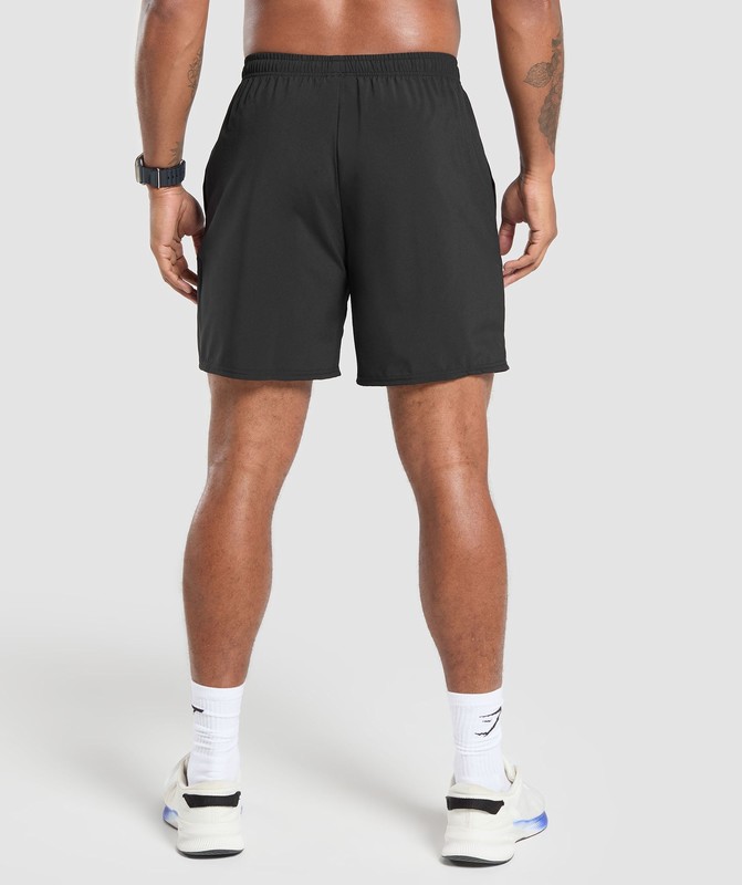 Gymshark Script Graphic Short Korte Broek Heren Zwart | ITCR32648