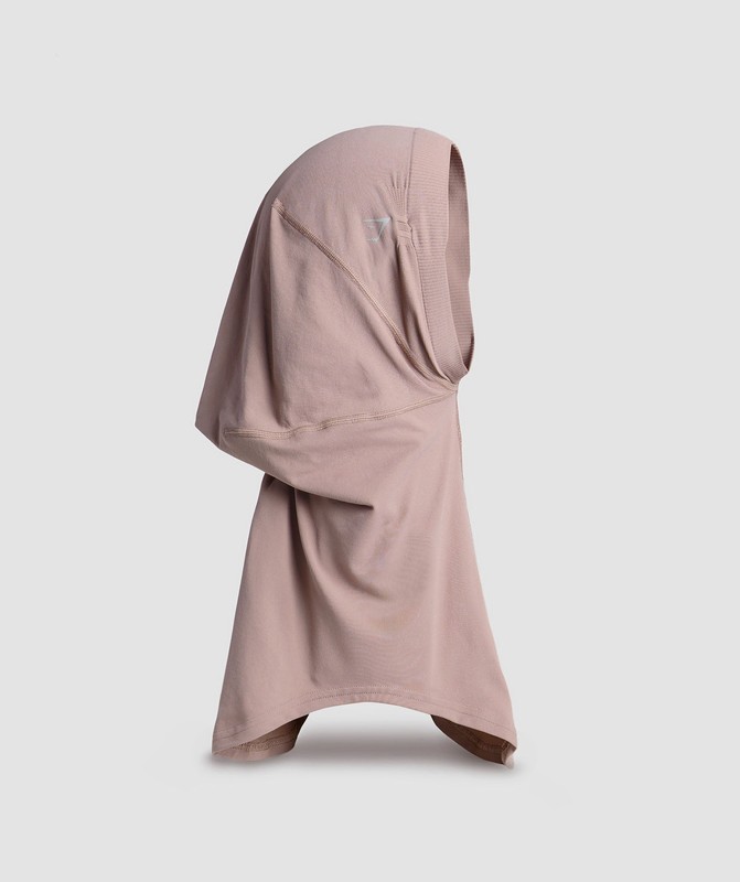 Gymshark Seamless Sports Hijab Hijab Heren Powder Mauve | PAKO79382