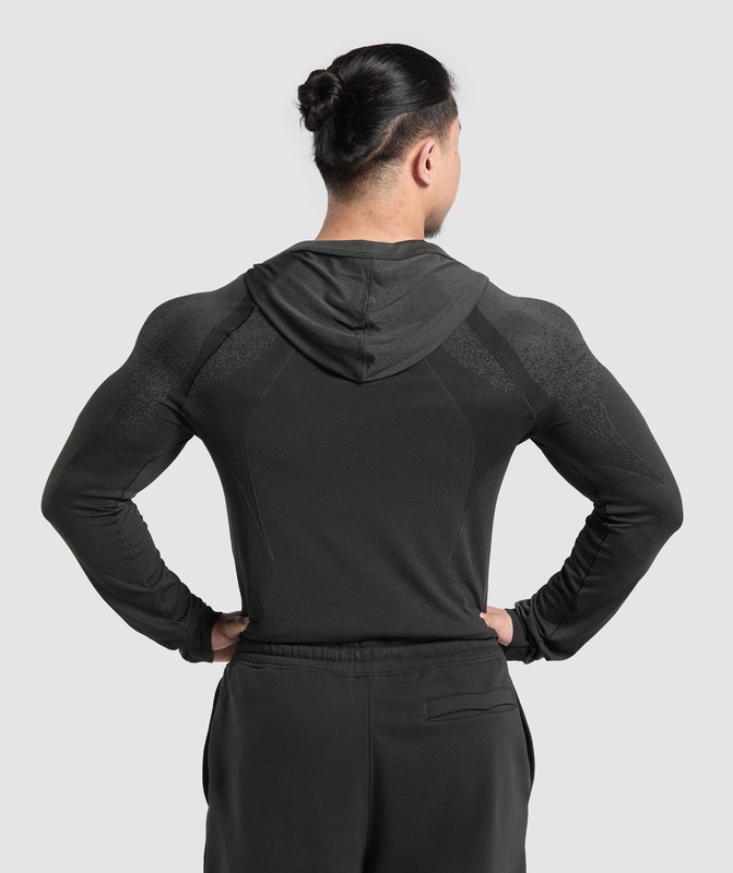 Gymshark Shadow Seamless Hoodie Hoodie Heren Zwart | BVUE34987