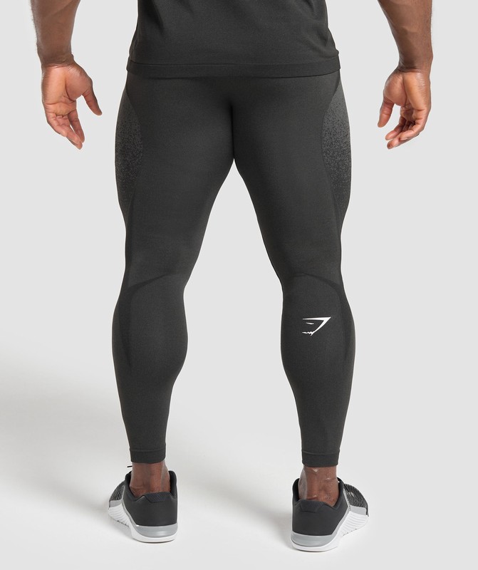 Gymshark Shadow Seamless Tights Leggings Heren Zwart | JNIE76459