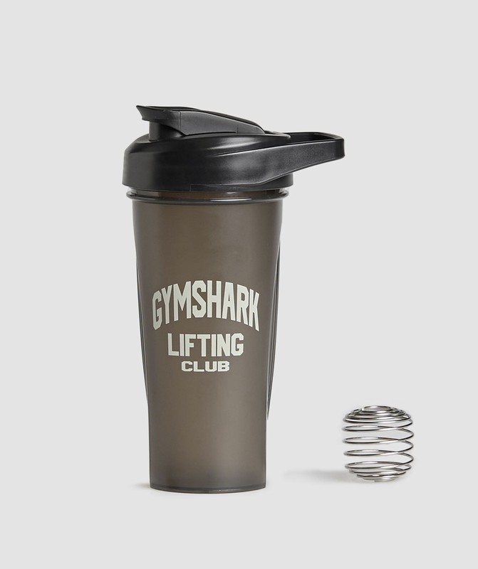Gymshark Shaker Bottle- GS Lifting Club Graphic Waterflessen Heren Zwart | ZXFU39516
