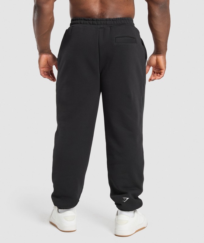 Gymshark Shark Joggers Joggingbroek Heren Zwart | FQSW72439