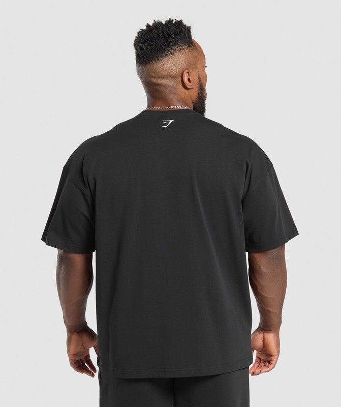 Gymshark Shark T-Shirt T-Shirt Heren Zwart | JURI95046