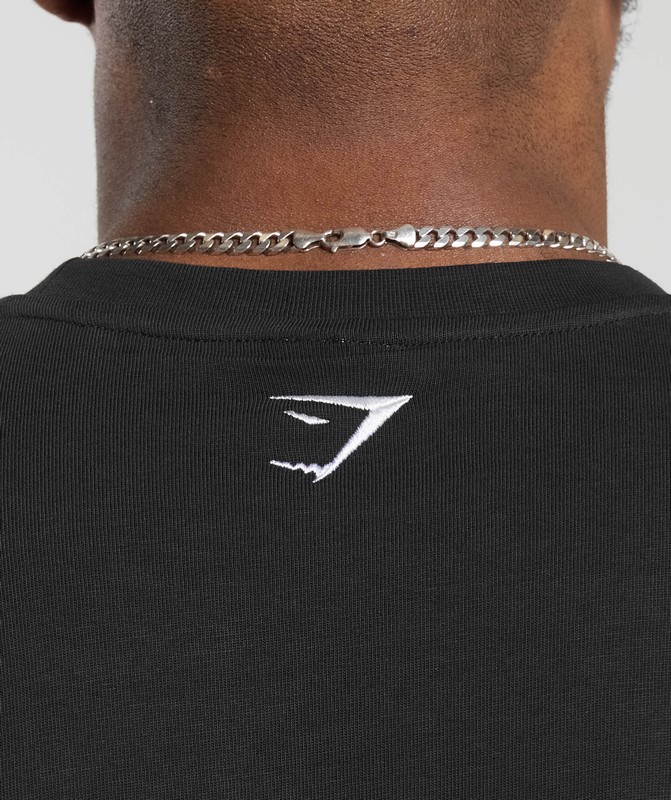 Gymshark Shark T-Shirt T-Shirt Heren Zwart | JURI95046