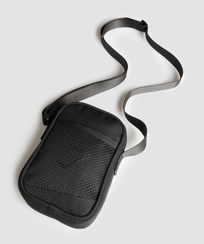 Gymshark Sharkhead Side Bag Tas Dames Zwart | POAI71085