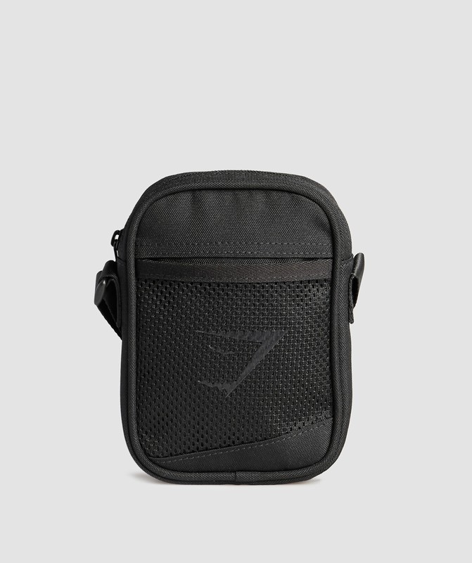 Gymshark Sharkhead Side Bag Tas Dames Zwart | POAI71085