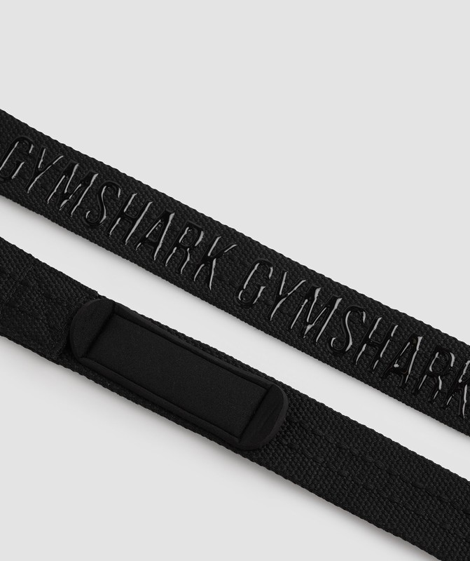 Gymshark Silicone Lifting Straps Lifting Straps Heren Zwart | CRMN41927