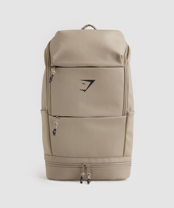 Gymshark Sleek Backpack Rugzak Dames Bruin | TWBJ83045