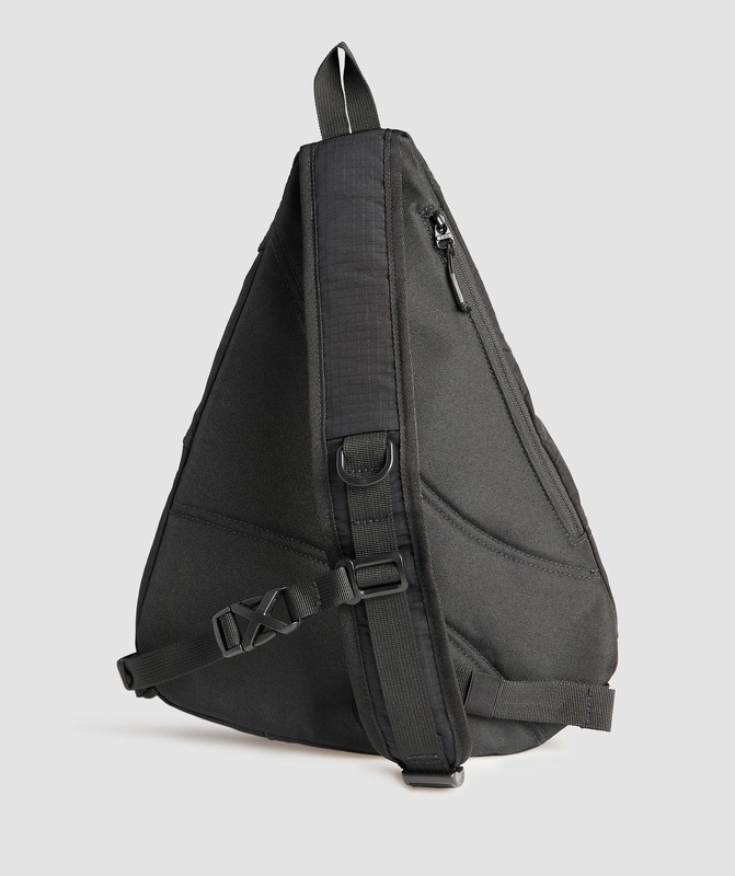 Gymshark Sling Backpack Rugzak Heren Zwart | ZVIH92351