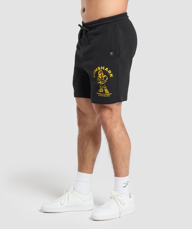 Gymshark Spartan 7" Shorts Korte Broek Heren Zwart | LFDH02156