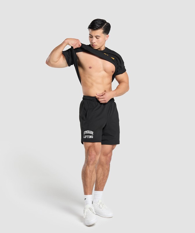 Gymshark Spartan T-Shirt T-Shirt Heren Zwart | QVUB95862