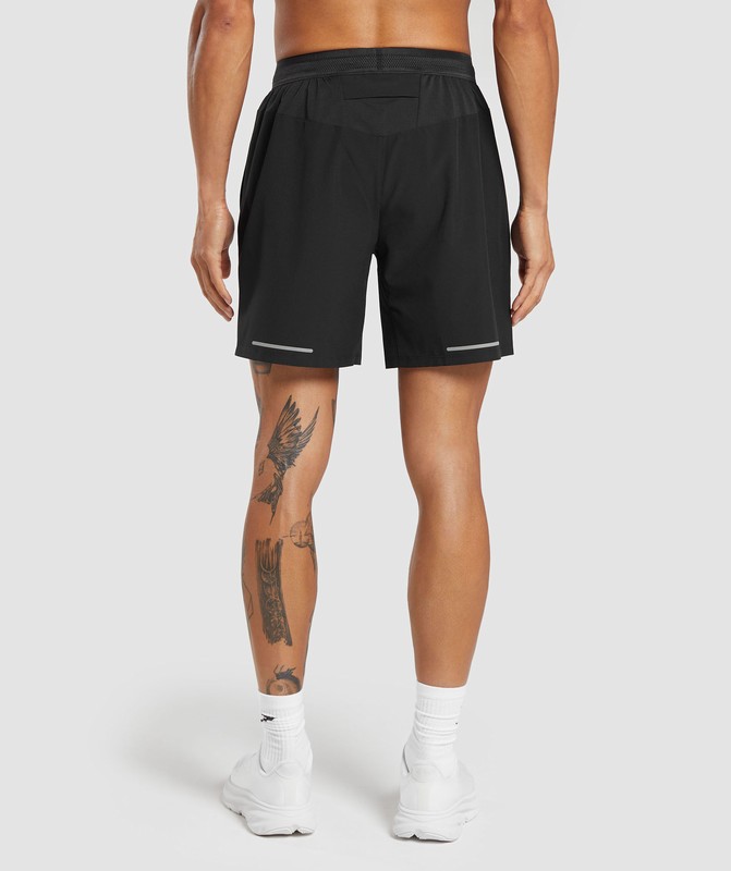 Gymshark Speed 7" Shorts Korte Broek Heren Zwart | ZPKF36912