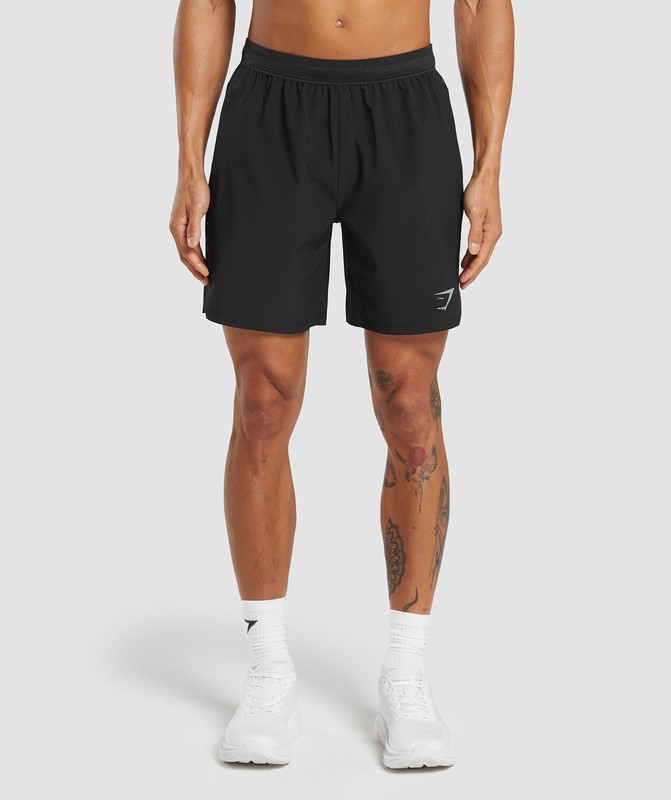 Gymshark Speed 7" Shorts Korte Broek Heren Zwart | ZPKF36912