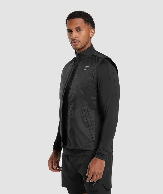 Gymshark Speed Gilet Vest Heren Zwart | ZPVT63945