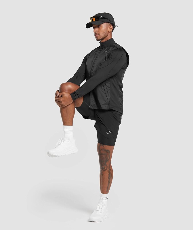 Gymshark Speed Gilet Vest Heren Zwart | ZPVT63945