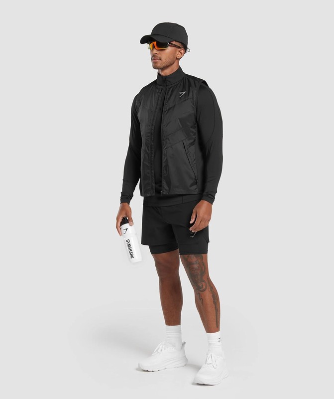 Gymshark Speed Gilet Vest Heren Zwart | ZPVT63945
