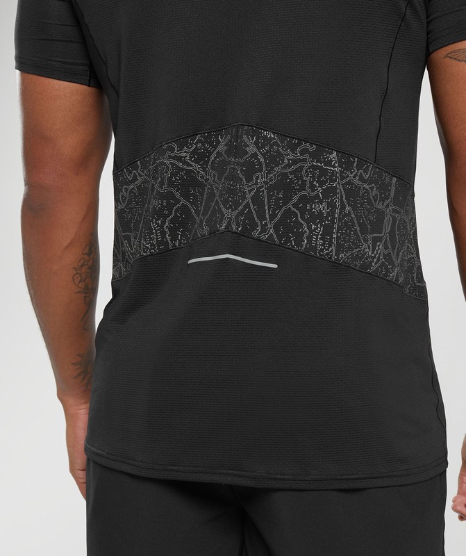 Gymshark Speed T-Shirt T-Shirt Heren Zwart | QVIA45278