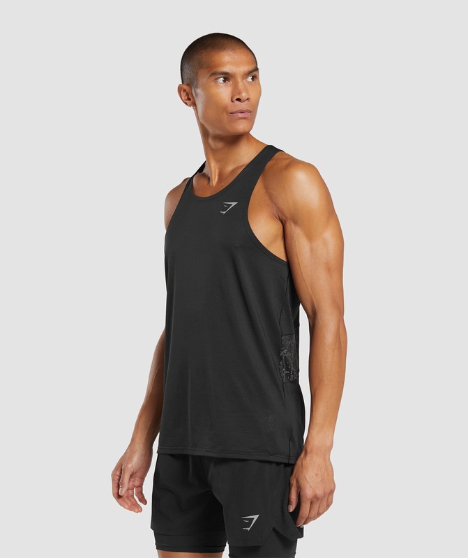 Gymshark Speed Tank Tanktop Heren Zwart | VUCX06814