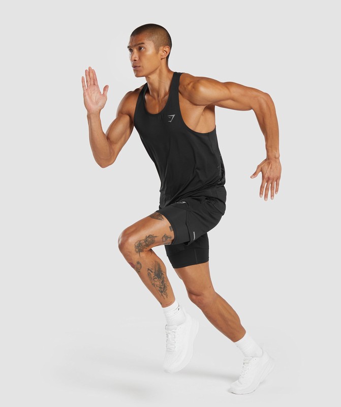 Gymshark Speed Tank Tanktop Heren Zwart | VUCX06814