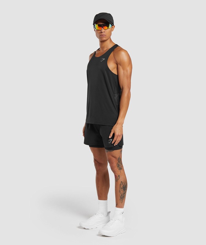 Gymshark Speed Tank Tanktop Heren Zwart | VUCX06814