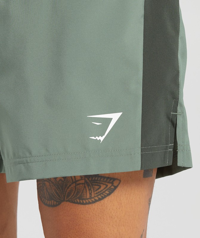 Gymshark Sport 7" Shorts Korte Broek Heren Groen | UOJL52937