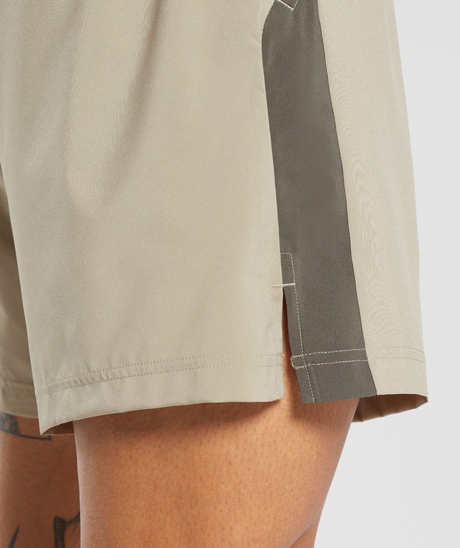 Gymshark Sport 7" Shorts Korte Broek Heren Bruin Camo Bruin | OXRV64953