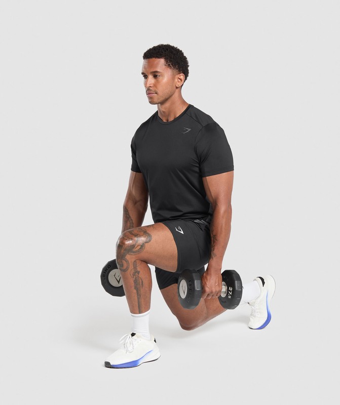 Gymshark Sport T-Shirt T-Shirt Heren Zwart | RPZC67513