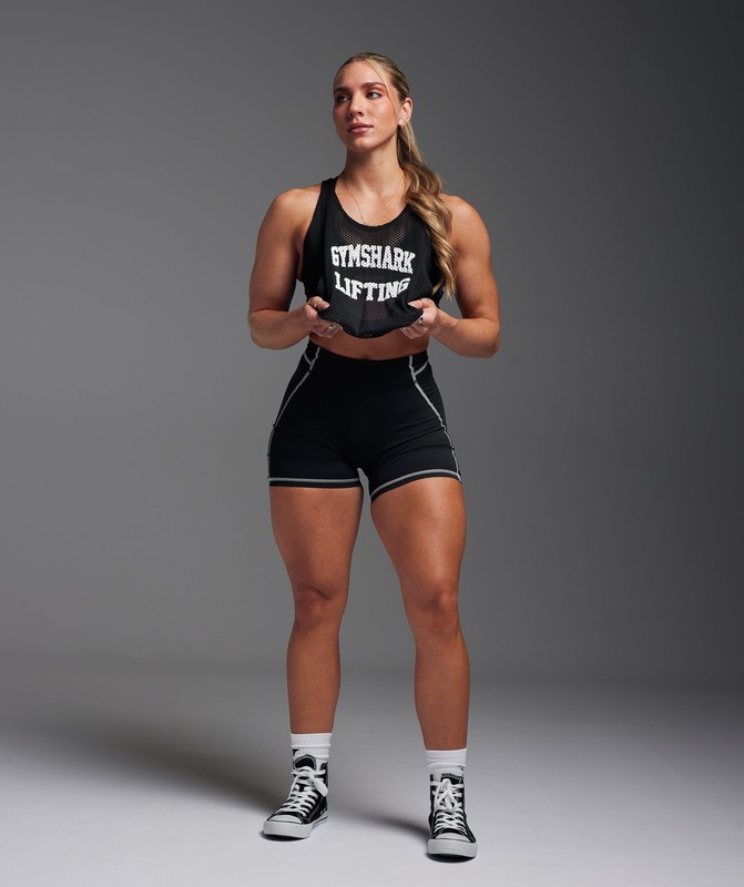 Gymshark Stitch Feature Shorts Korte Broek Dames Zwart | ZICS07284