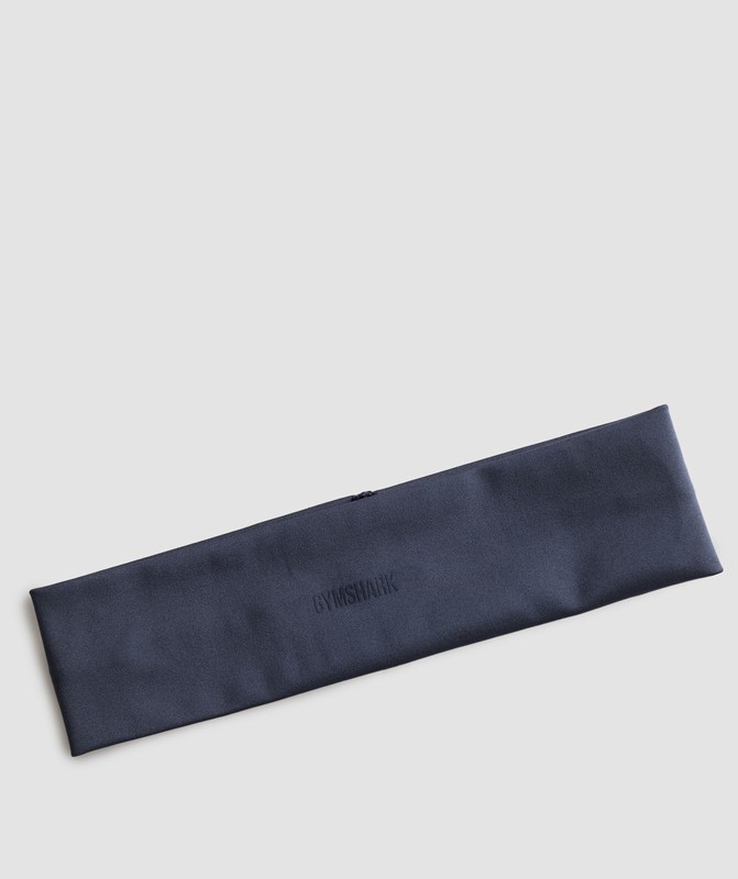 Gymshark Straight Headband Hoofdband Heren Blauw | KOVN57268