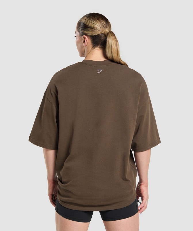 Gymshark Strength Department Animal T-Shirt T-Shirt Dames Bruin | XCHI21650