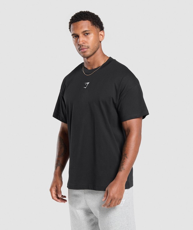 Gymshark Strength Dept Graphic T-Shirt T-Shirt Heren Zwart | LRDC27184