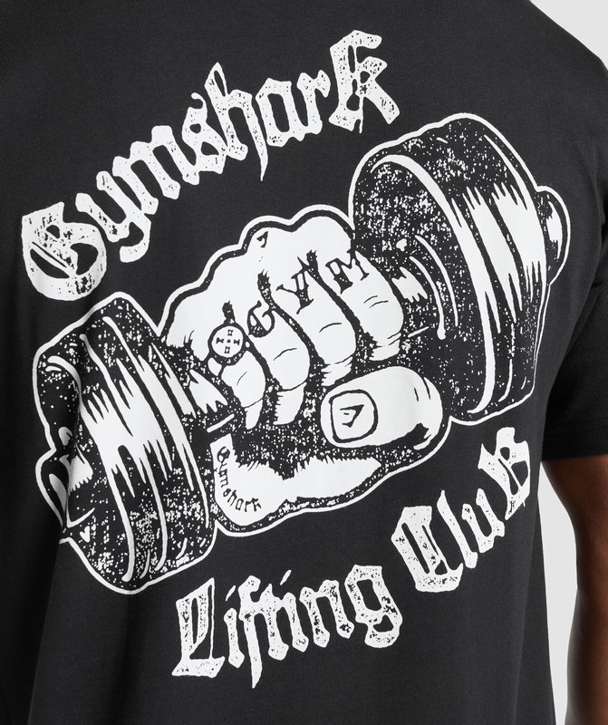Gymshark Strength Dept Graphic T-Shirt T-Shirt Heren Zwart | LRDC27184