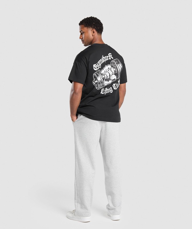 Gymshark Strength Dept Graphic T-Shirt T-Shirt Heren Zwart | LRDC27184