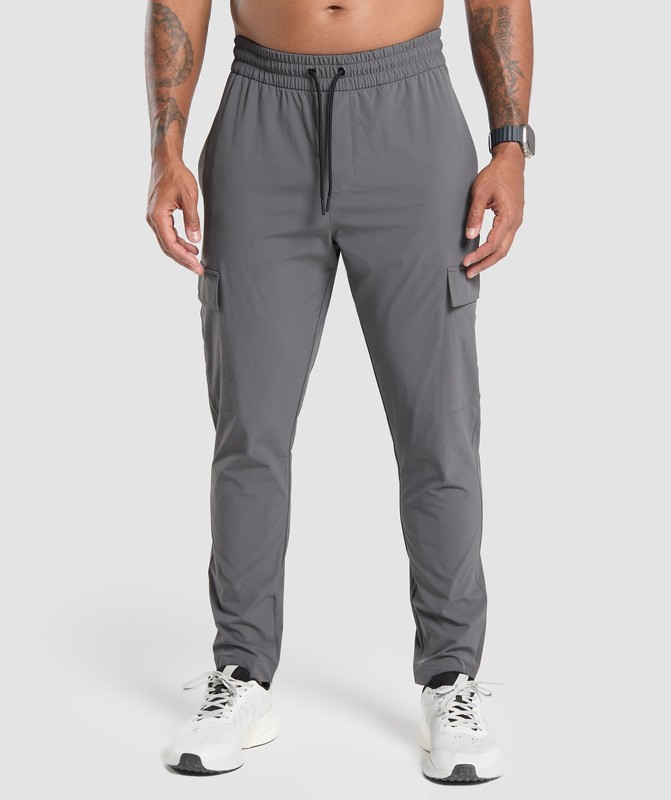 Gymshark Stretch Woven Cargo Pants Broek Heren Grijs | QAHS78396