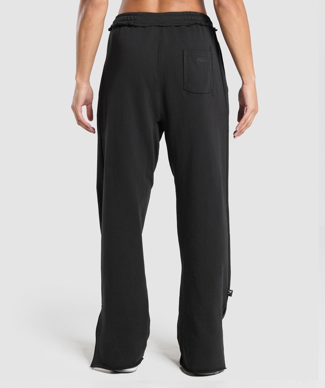 Gymshark Superset Oversized Joggers Joggingbroek Dames Zwart | PBIT29706