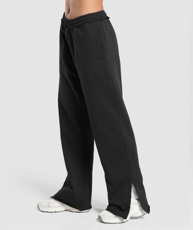 Gymshark Superset Oversized Joggers Joggingbroek Dames Zwart | PBIT29706