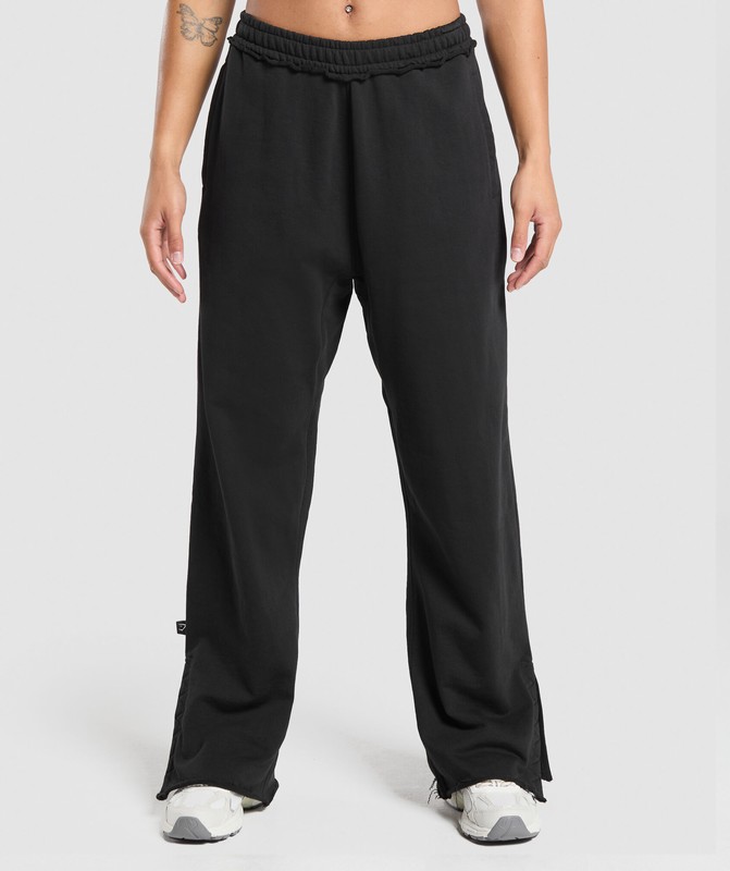 Gymshark Superset Oversized Joggers Joggingbroek Dames Zwart | PBIT29706
