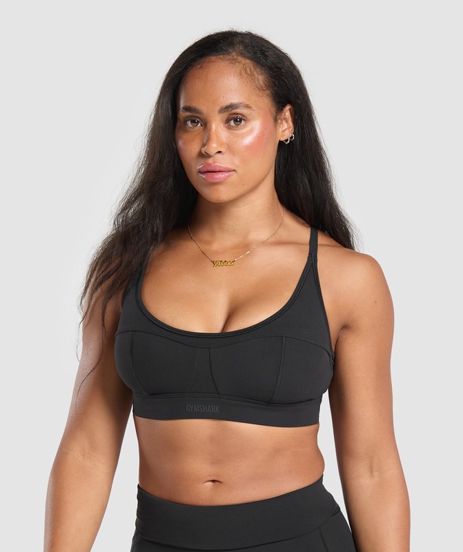 Gymshark Superset Sports Bra Sport BH Dames Zwart | DKPI08572