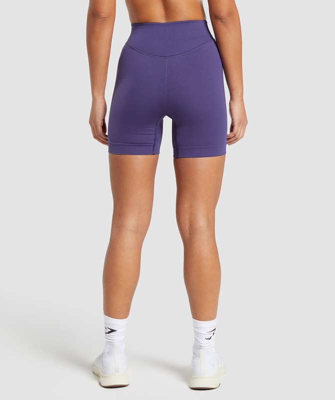 Gymshark Sweat Seamless Shorts Korte Broek Dames Paars | CVSO84761