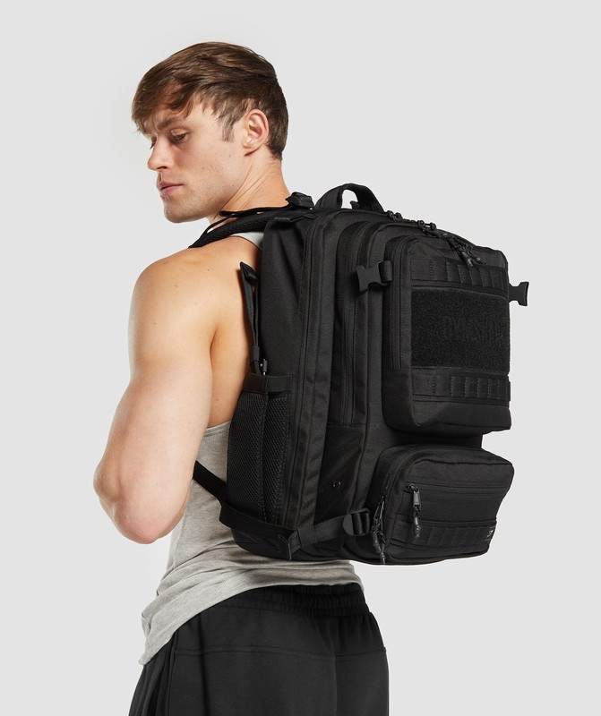 Gymshark Tactical Backpack Rugzak Dames Zwart | DQKB18724
