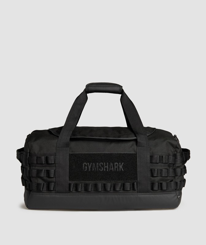 Gymshark Tactical Large Barrel Bag Tas Dames Zwart | GDMK05342