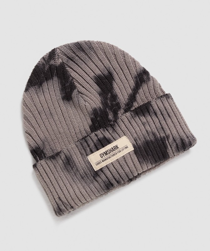 Gymshark Tie Dye Beanie Muts Heren Zwart | DIYF06875