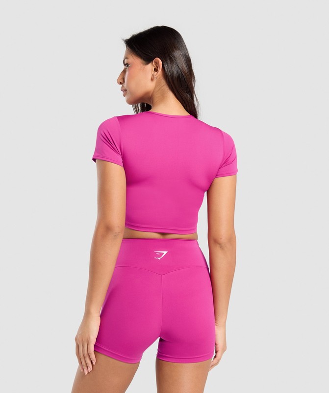 Gymshark Training Cap Sleeve T-Shirt T-Shirt Dames Roze | SCTJ64980