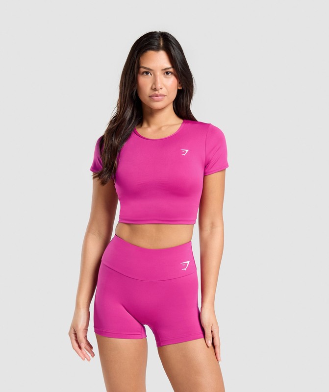 Gymshark Training Cap Sleeve T-Shirt T-Shirt Dames Roze | SCTJ64980