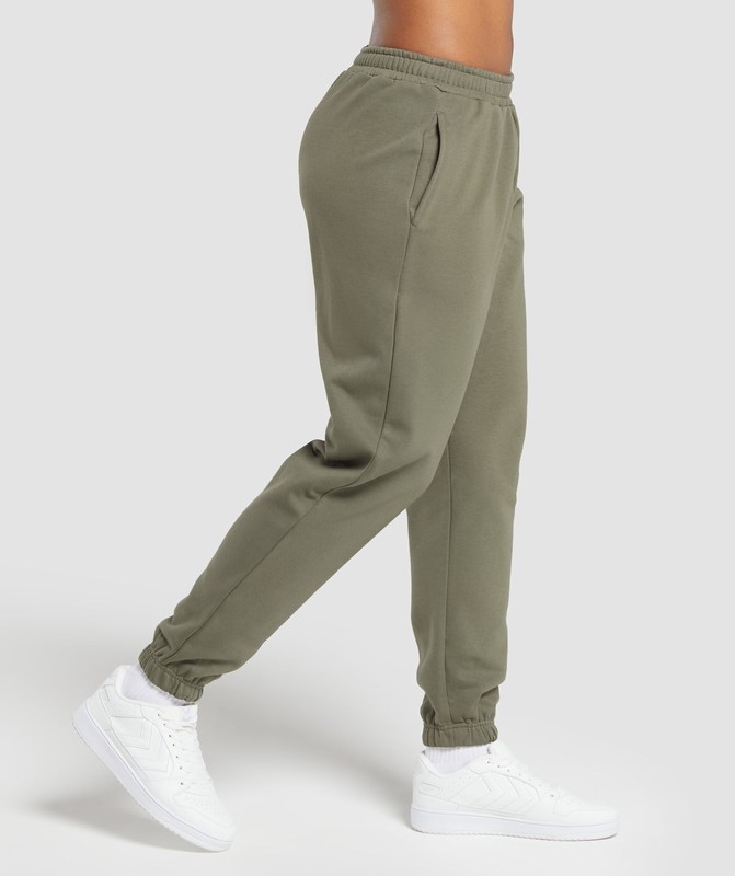 Gymshark Training Fleece Jogger Joggingbroek Dames Groen | BREU73158