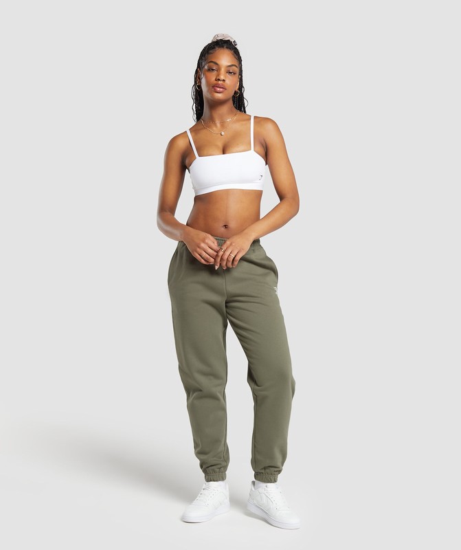 Gymshark Training Fleece Jogger Joggingbroek Dames Groen | BREU73158