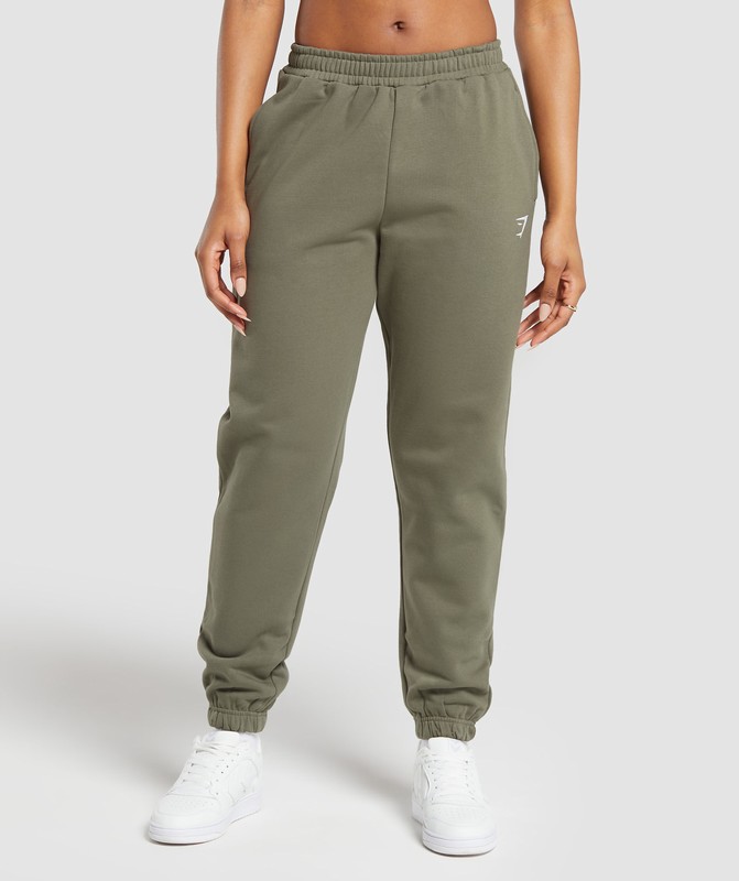 Gymshark Training Fleece Jogger Joggingbroek Dames Groen | BREU73158